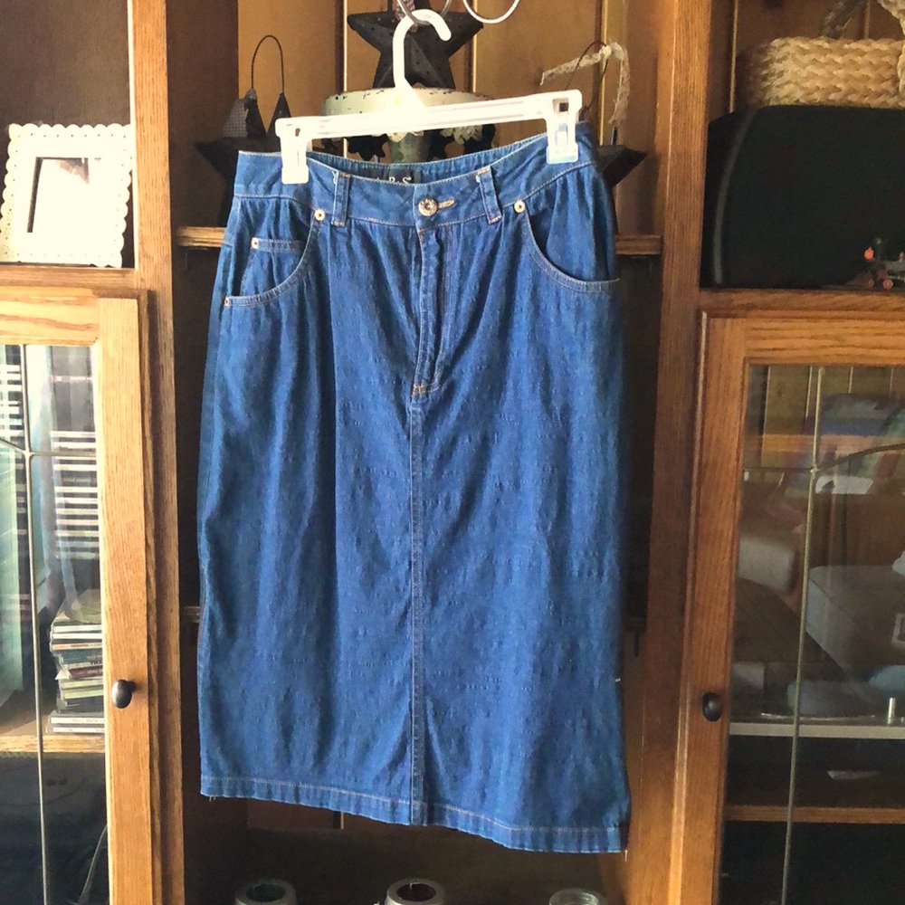 Denim skirt, 5 pocket